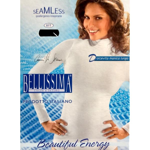 Дамска безшевна блуза поло Bellissima Seamless 077 от микрофибър