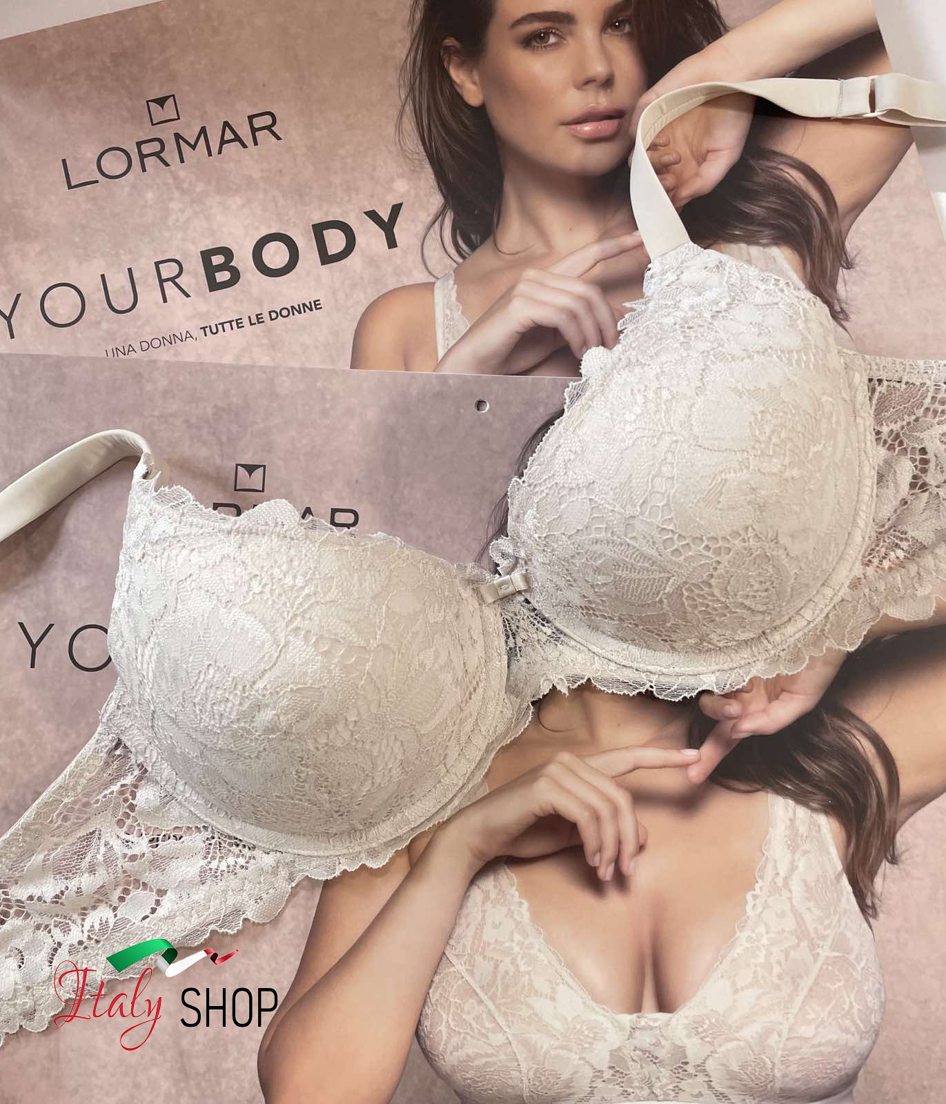 Дантелен сутиен тип Balconette Lormar Comfy колекция YOUR BODY
