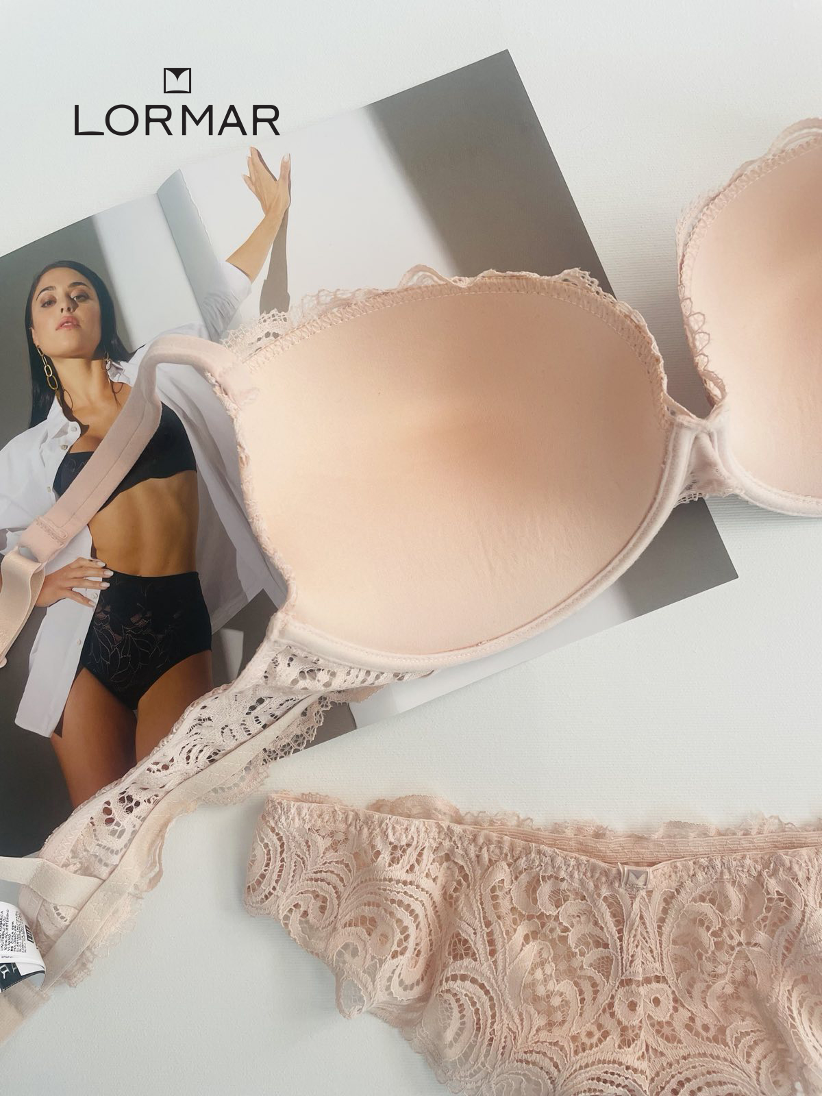 Луксозен сутиен Lormar Push-Up серия Frizzante