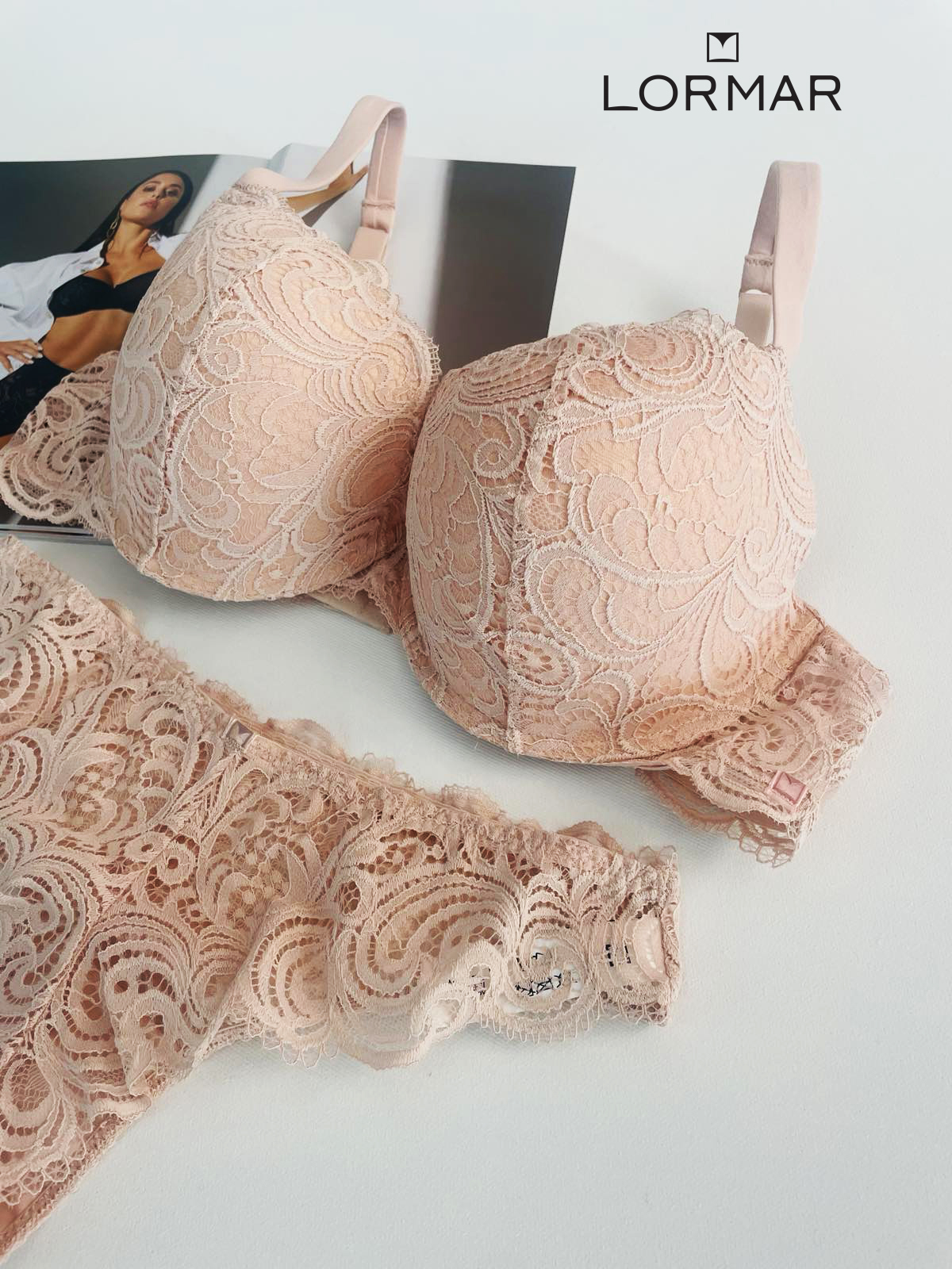 Луксозен сутиен Lormar Push-Up серия Frizzante