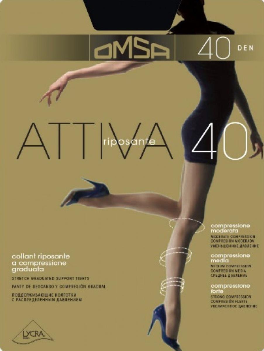Стягащ чорапогащник Omsa Attiva 40 ДЕН