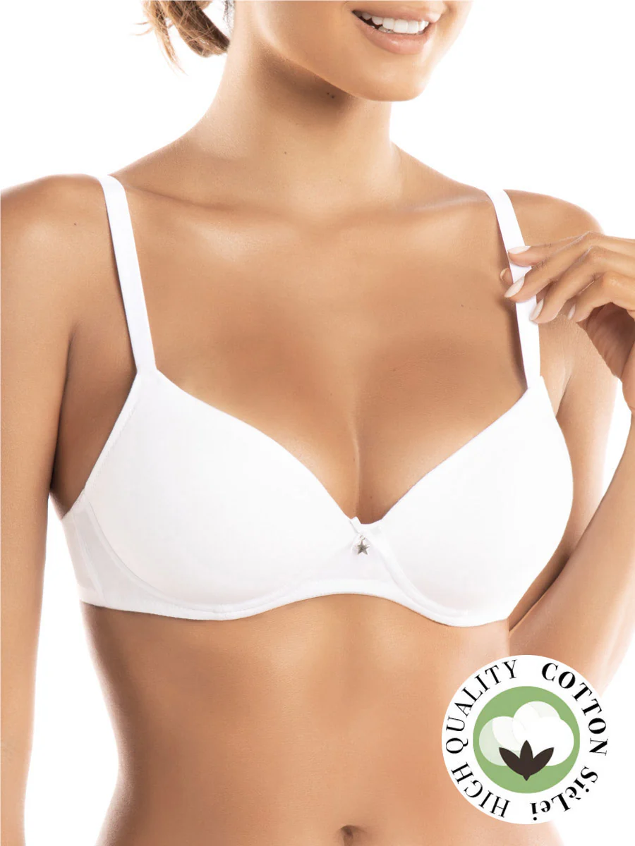 Сутиен от органичен памук без банел Sielei 1456 серия Natural Cotton